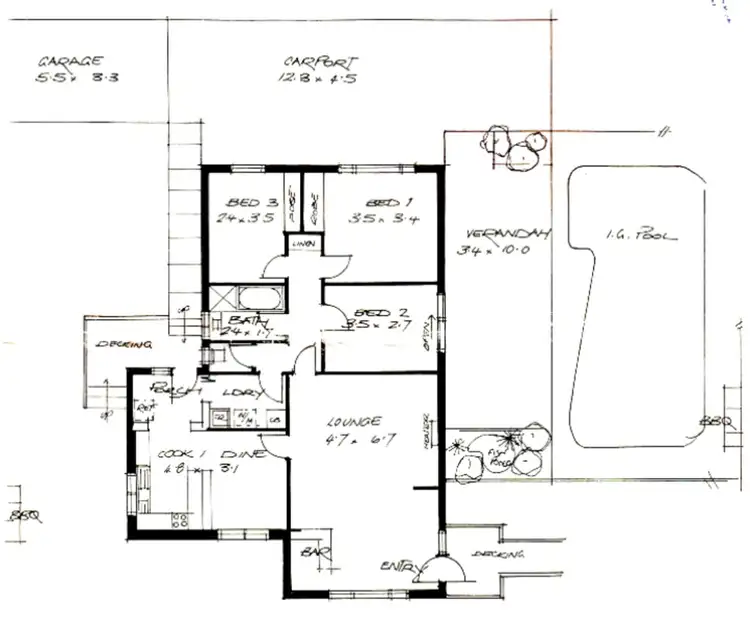 Floorplan of Homely house listing, 60 Baloo Street, Ingle Farm SA 5098