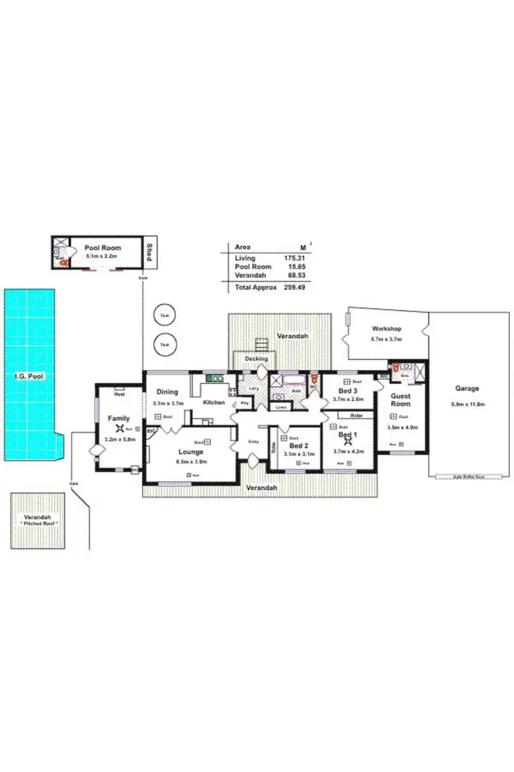 Floorplan of Homely house listing, 206 Kelly Road, Para Hills SA 5096