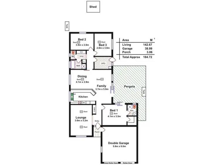 Floorplan of Homely house listing, 6 Whiting Road, St Agnes SA 5097