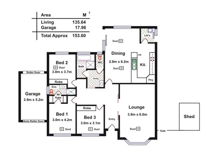 Floorplan of Homely house listing, 149 Hampstead Road, Greenacres SA 5086