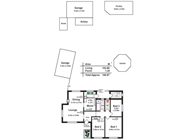Floorplan of Homely house listing, 4 Keith Street, Para Hills SA 5096
