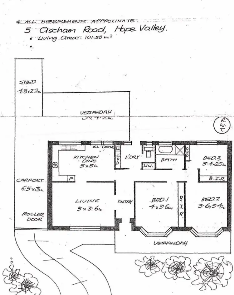 Floorplan of Homely house listing, 5 Ascham Road, Hope Valley SA 5090