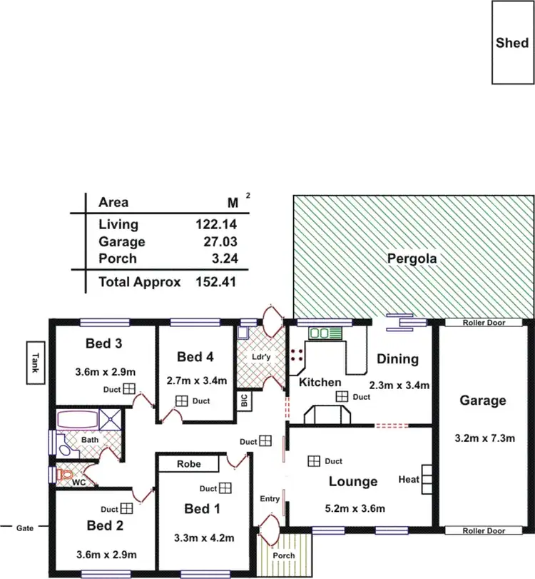Floorplan of Homely house listing, 14 Myall Boulevard, Salisbury SA 5108