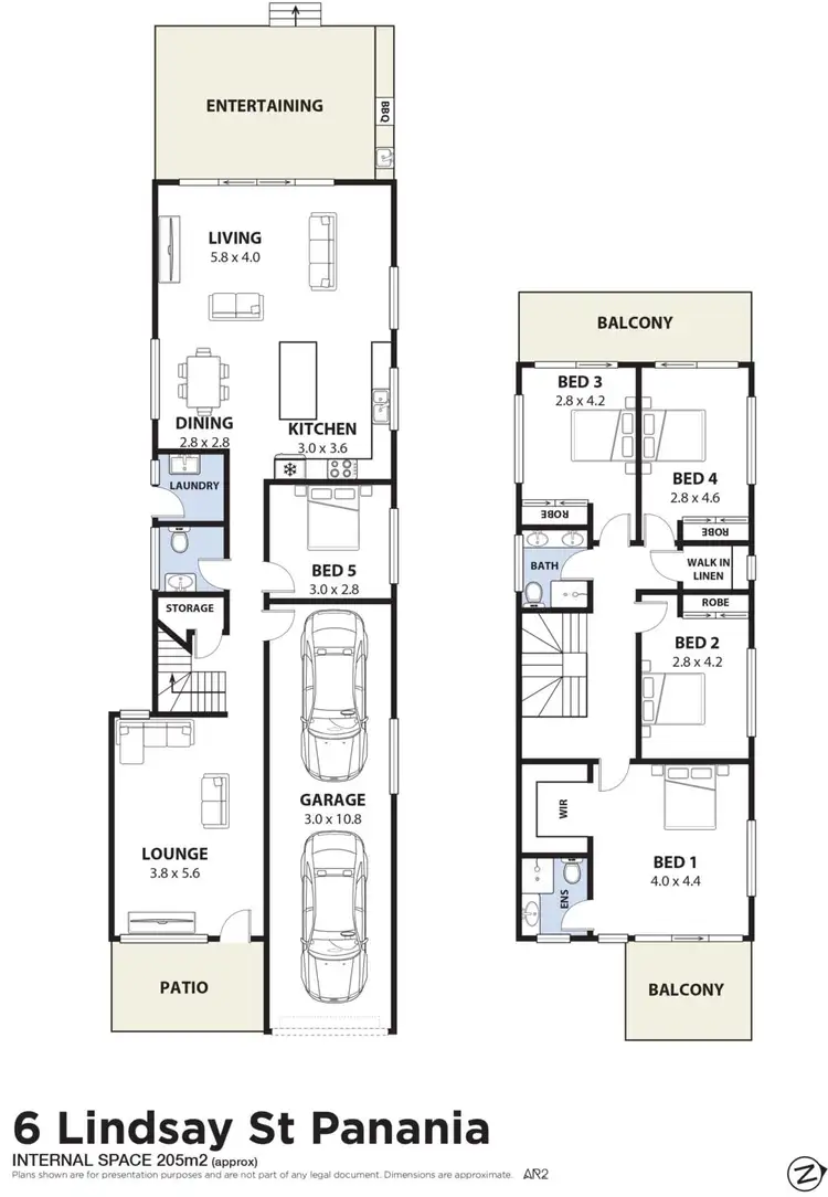 Floorplan of Homely semi-detached listing, 6 Lindsay Street, Panania NSW 2213