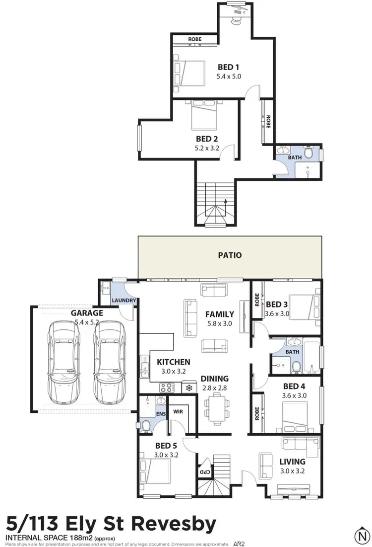Floorplan of Homely villa listing, 5/113-117 Ely Street, Revesby NSW 2212