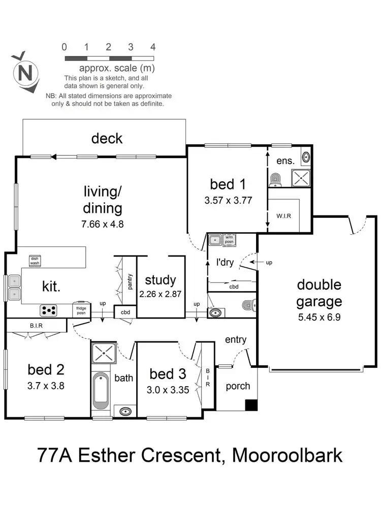 Floorplan of Homely house listing, 77A Esther Crescent, Mooroolbark VIC 3138