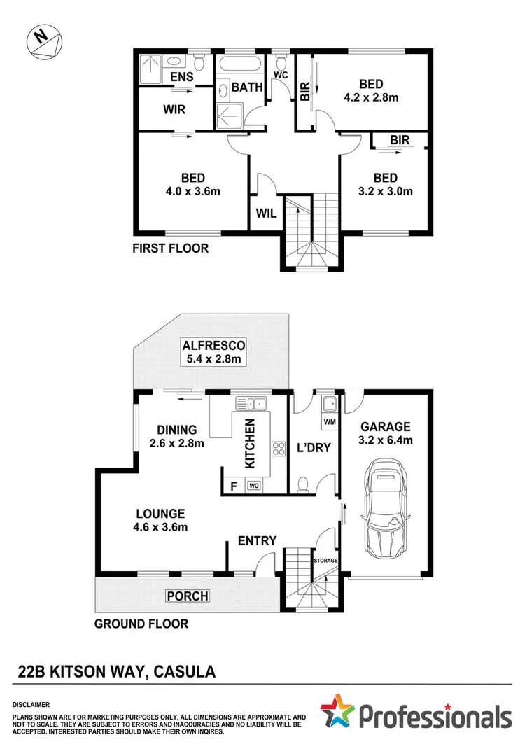 Floorplan of Homely house listing, 22B Kitson Way, Casula NSW 2170