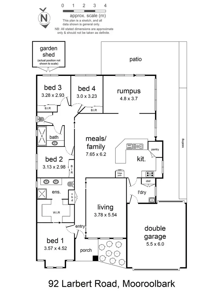 Floorplan of Homely house listing, 92 Larbert Road, Mooroolbark VIC 3138
