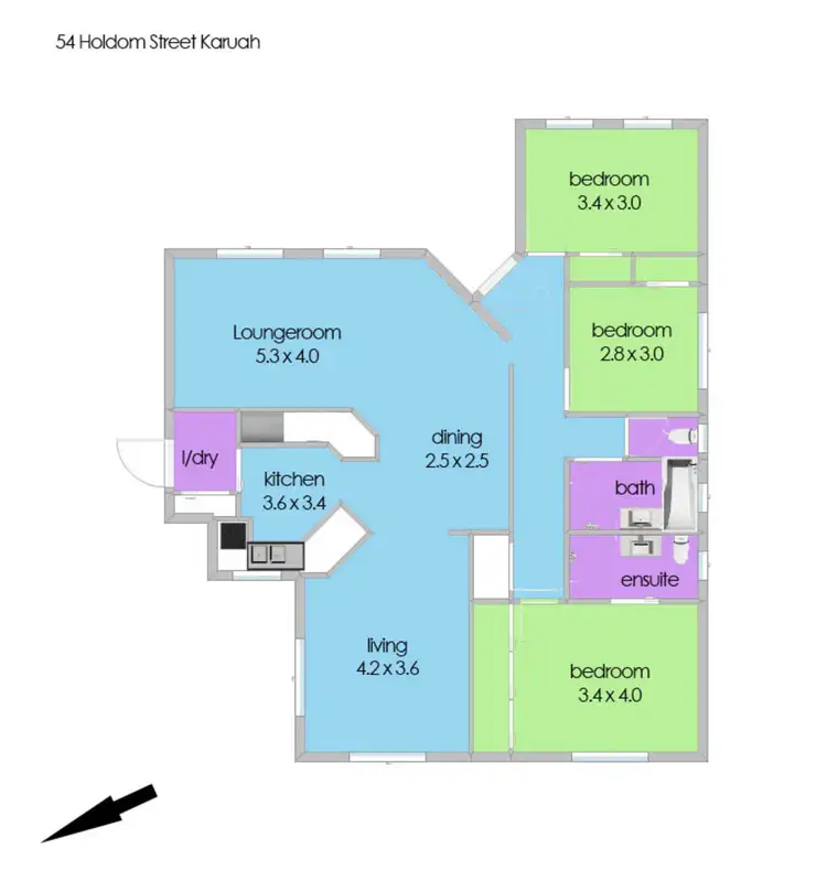 Floorplan of Homely house listing, 53 Holdom Road, Karuah NSW 2324