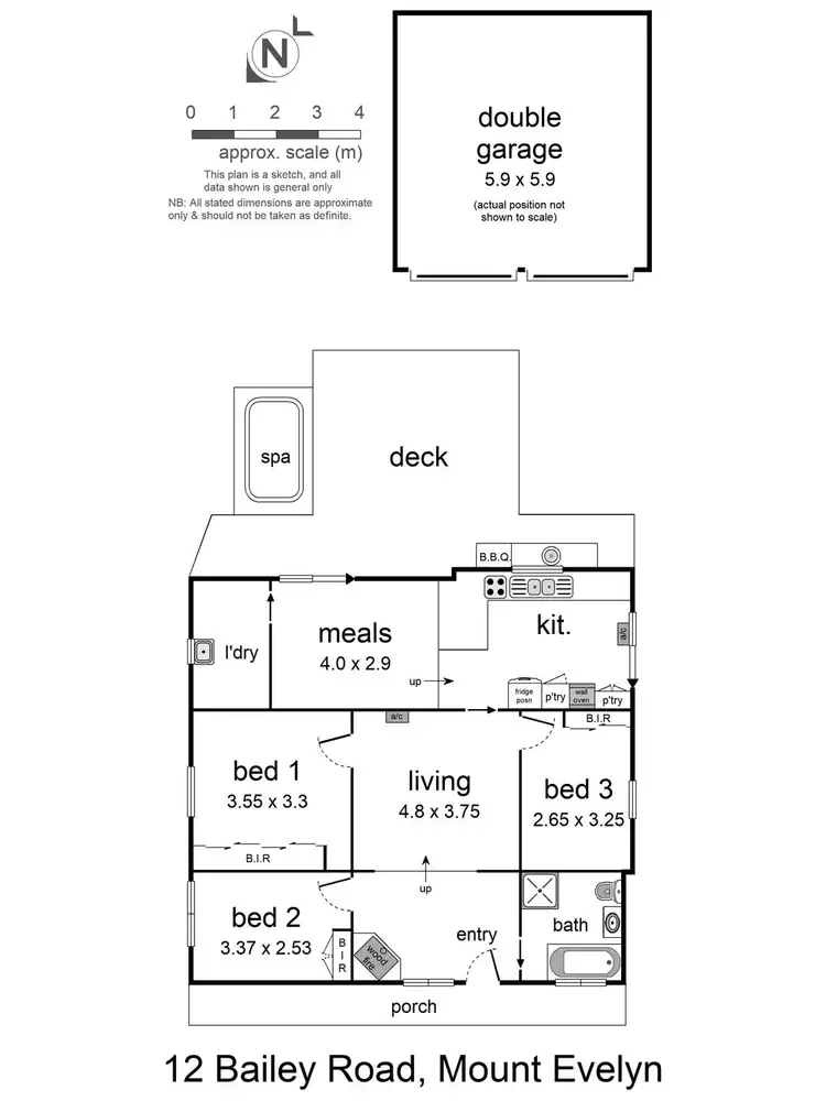 Floorplan of Homely house listing, 12 Bailey Road, Mount Evelyn VIC 3796