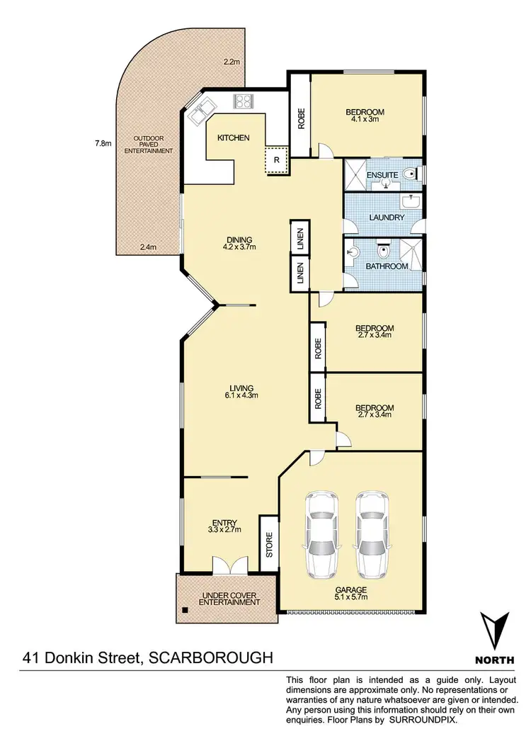 Floorplan of Homely house listing, 41 Donkin Street, Scarborough QLD 4020