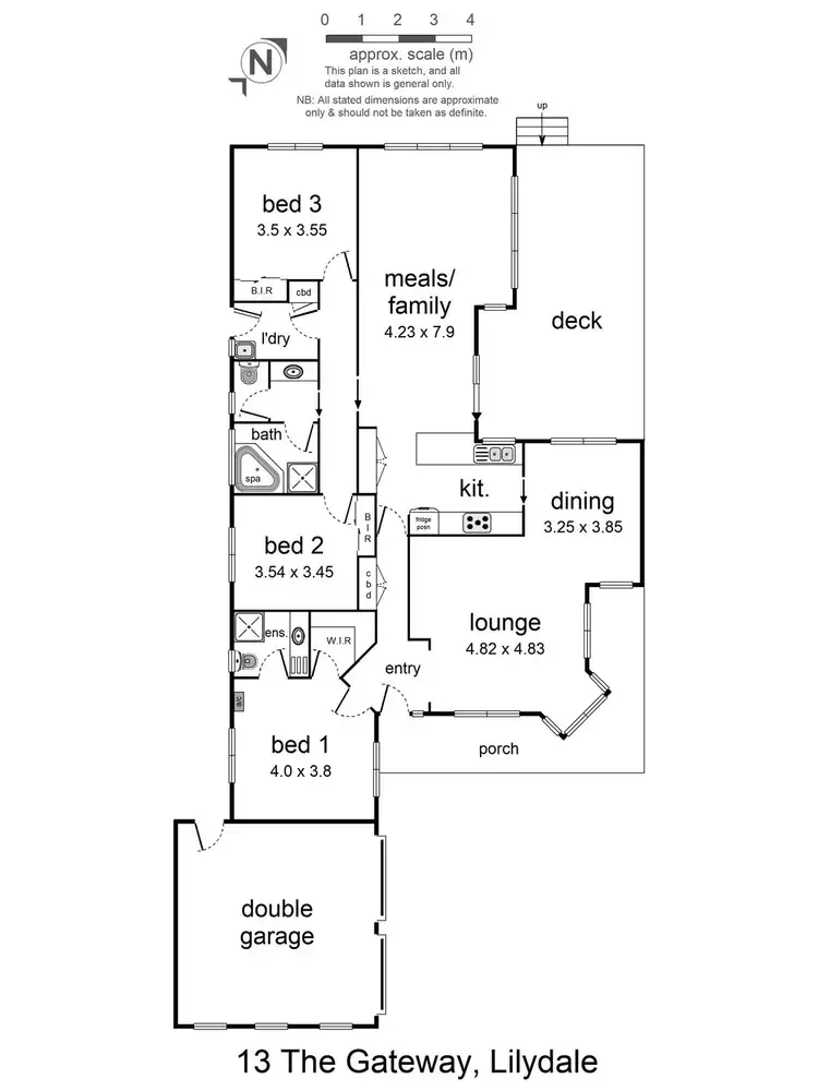 Floorplan of Homely house listing, 13 The Gateway, Lilydale VIC 3140