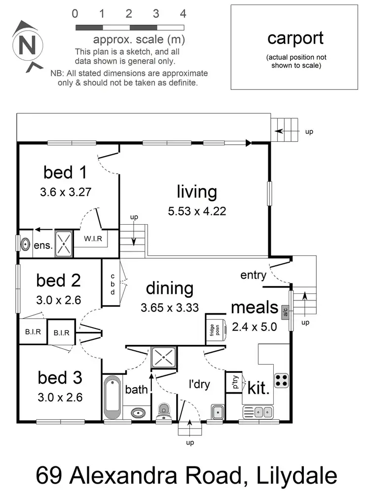 Floorplan of Homely house listing, 69 Alexandra Road, Lilydale VIC 3140