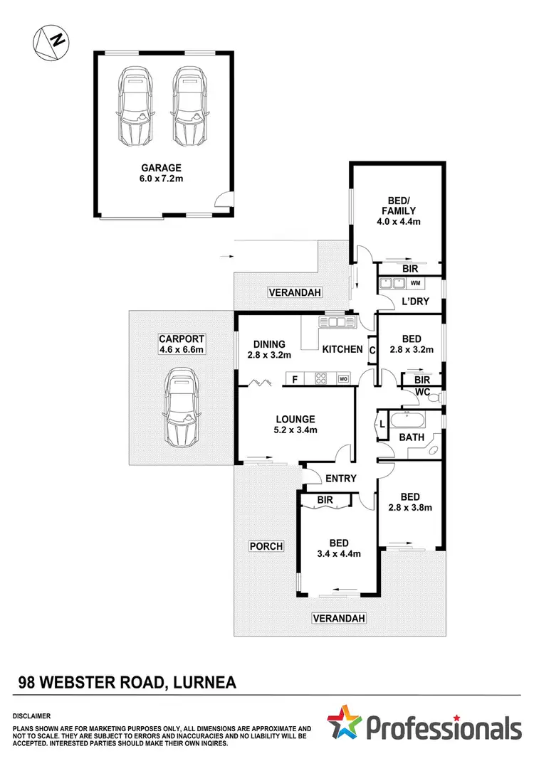 Floorplan of Homely house listing, 98 Webster Road, Lurnea NSW 2170