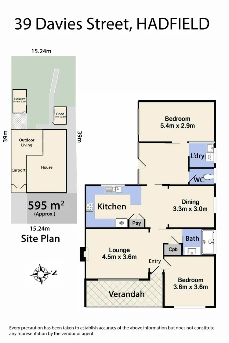 Floorplan of Homely house listing, 39 Davies Street, Hadfield VIC 3046