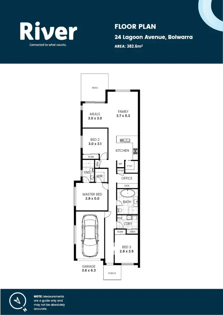 Floorplan of Homely semi-detached listing, 24 Lagoon Avenue, Bolwarra NSW 2320