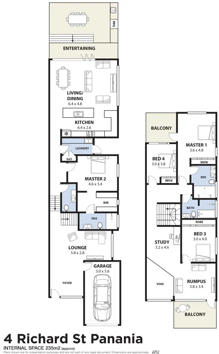 Floorplan of Homely semi-detached listing, 4 Richard Street, Panania NSW 2213