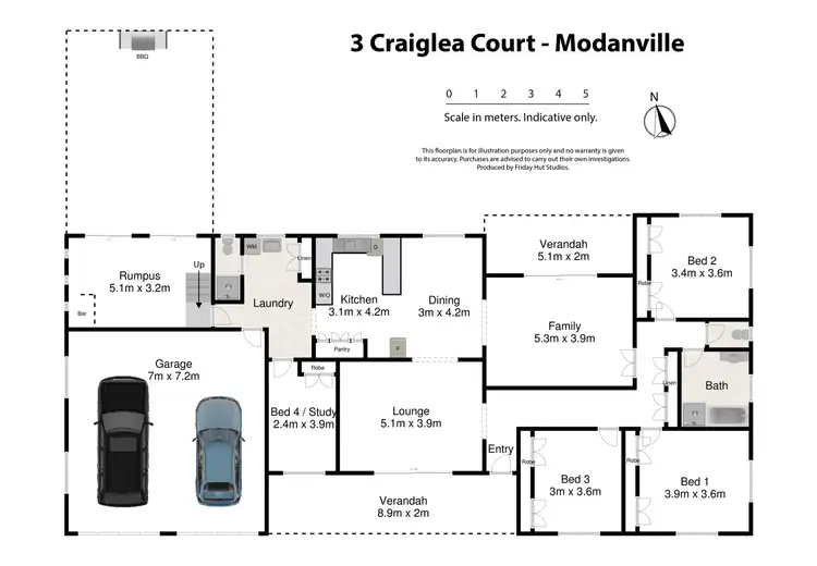 Floorplan of Homely house listing, 3 Craiglea Court, Modanville NSW 2480