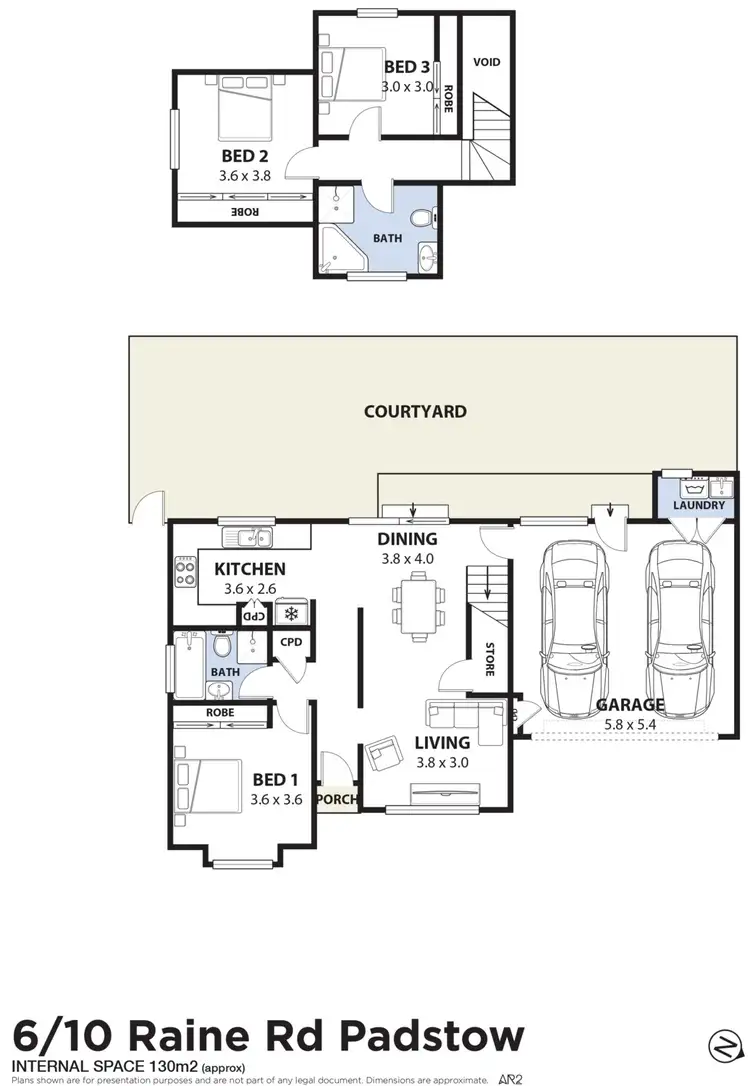 Floorplan of Homely townhouse listing, 6/10 Raine Road, Padstow NSW 2211