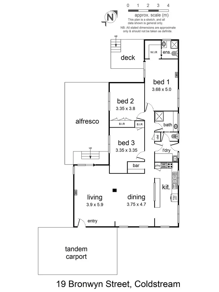 Floorplan of Homely house listing, 19 Bronwyn Street, Coldstream VIC 3770