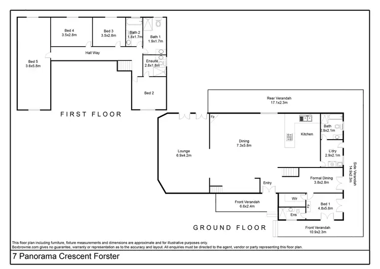 Floorplan of Homely house listing, 7 Panorama Crescent, Forster NSW 2428