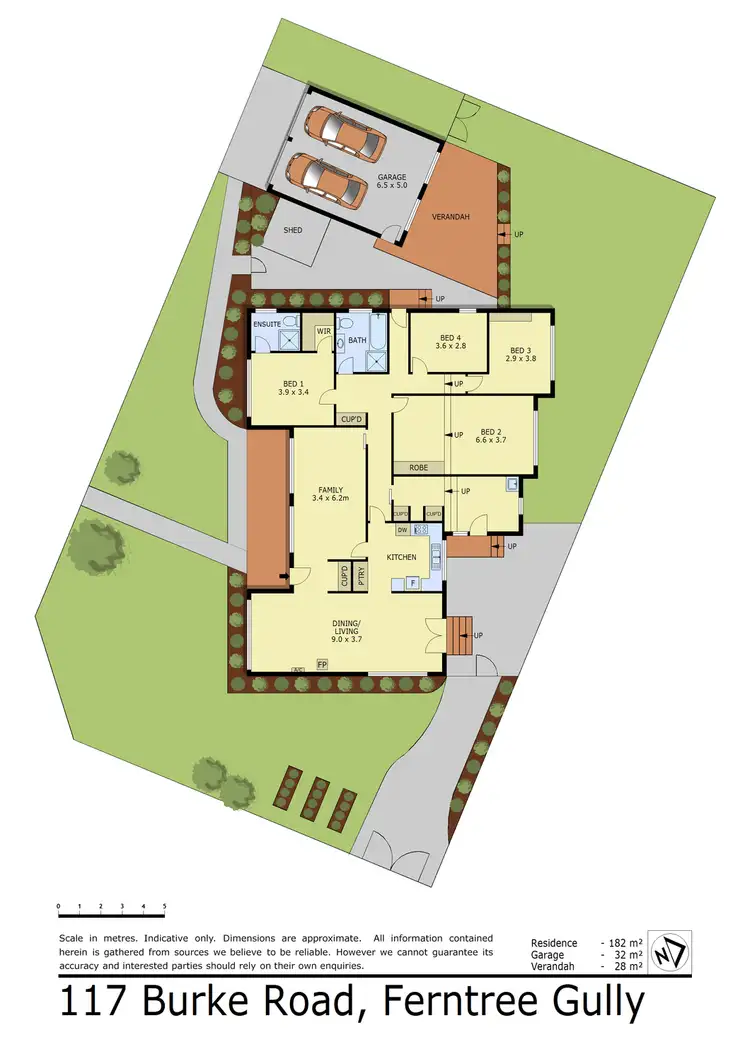 Floorplan of Homely house listing, 117 Burke Road, Ferntree Gully VIC 3156