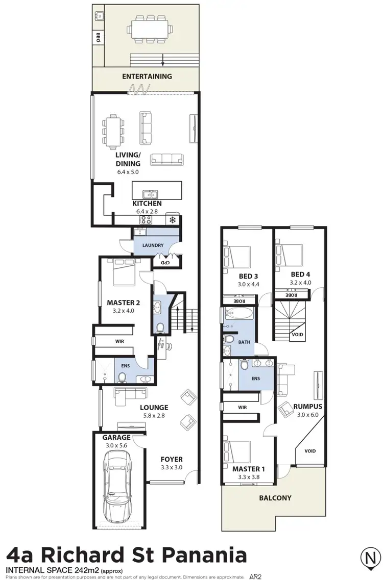 Floorplan of Homely semi-detached listing, 4A Richard Street, Panania NSW 2213