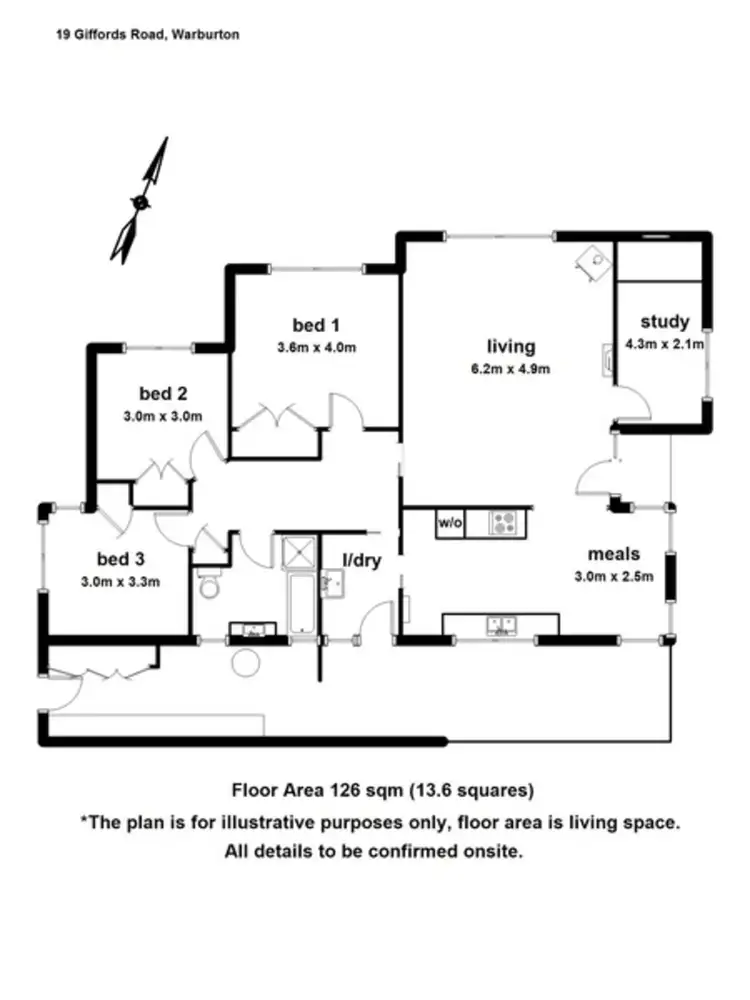 Floorplan of Homely house listing, 19 Giffords Road, Warburton VIC 3799