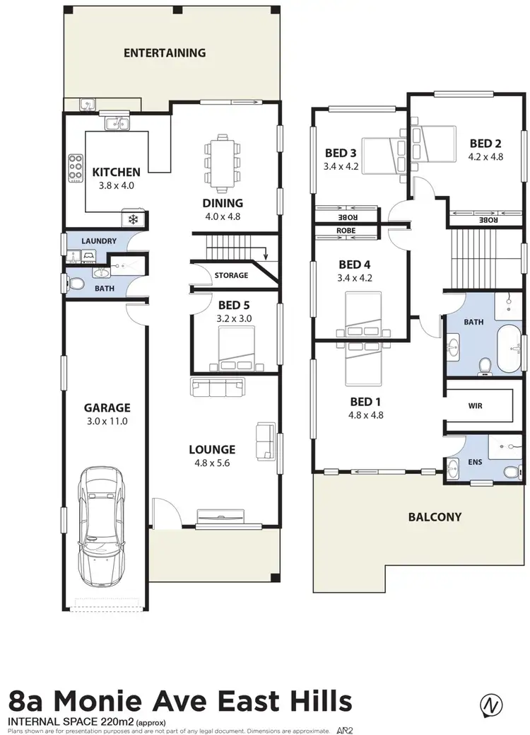 Floorplan of Homely house listing, 8A Monie Avenue, East Hills NSW 2213