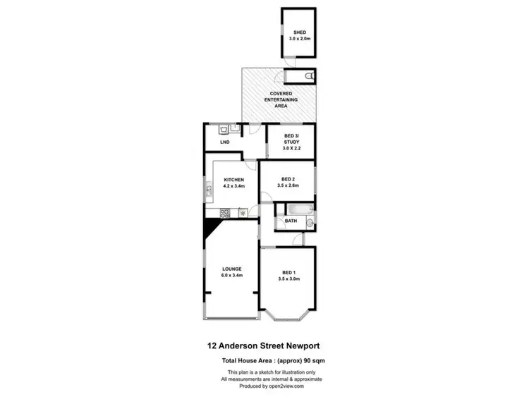 Floorplan of Homely house listing, 12 Anderson Street, Newport VIC 3015