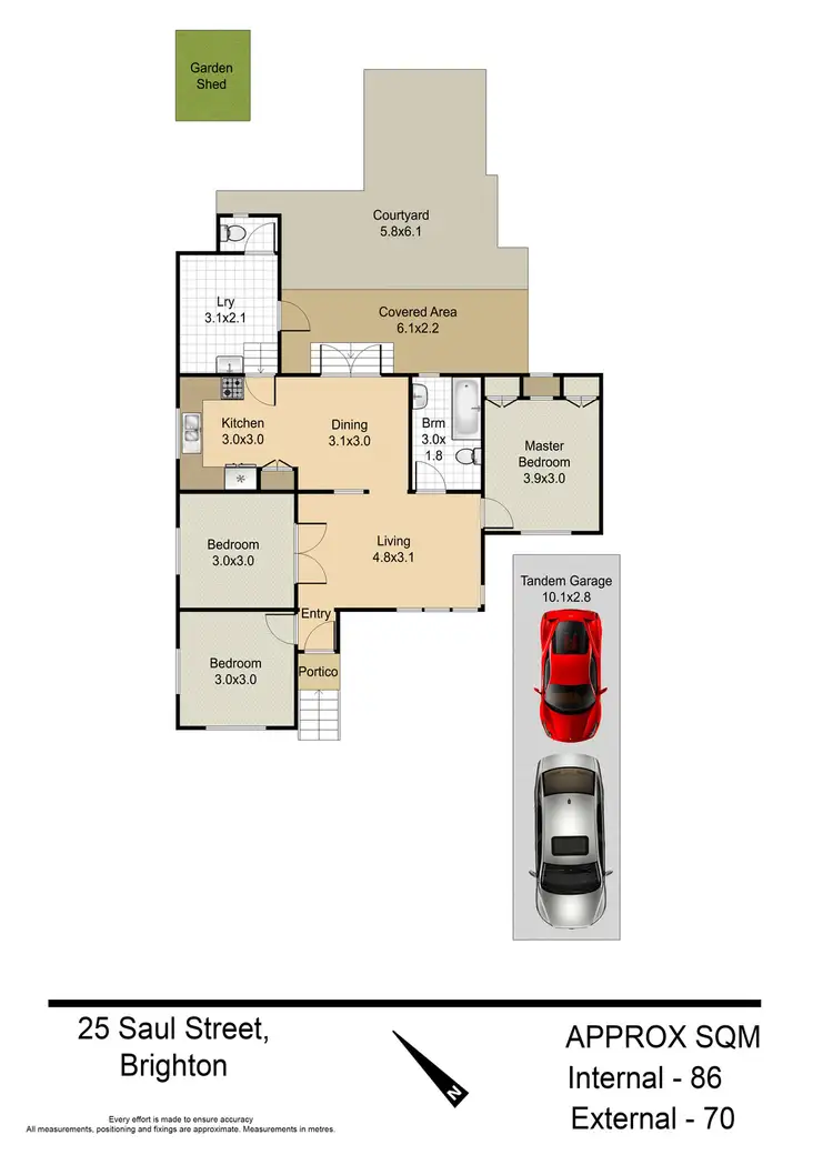 Floorplan of Homely house listing, 25 Saul Street, Brighton QLD 4017