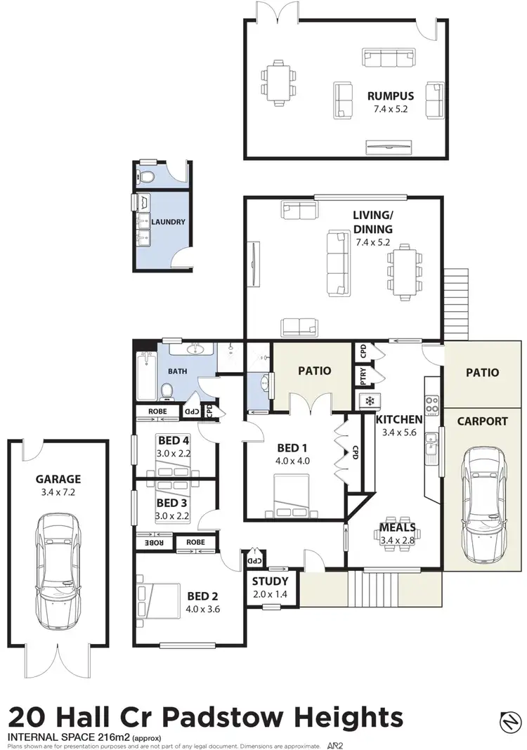 Floorplan of Homely house listing, 20 Hall Crescent, Padstow NSW 2211