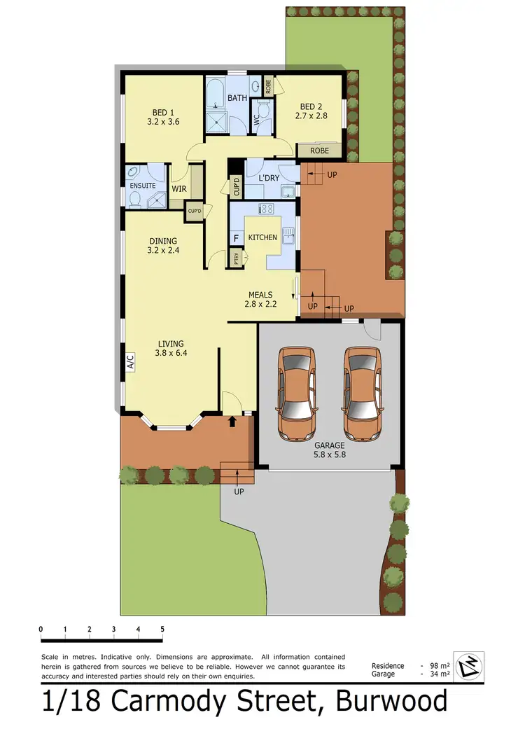 Floorplan of Homely unit listing, 1/18 Carmody Street, Burwood VIC 3125