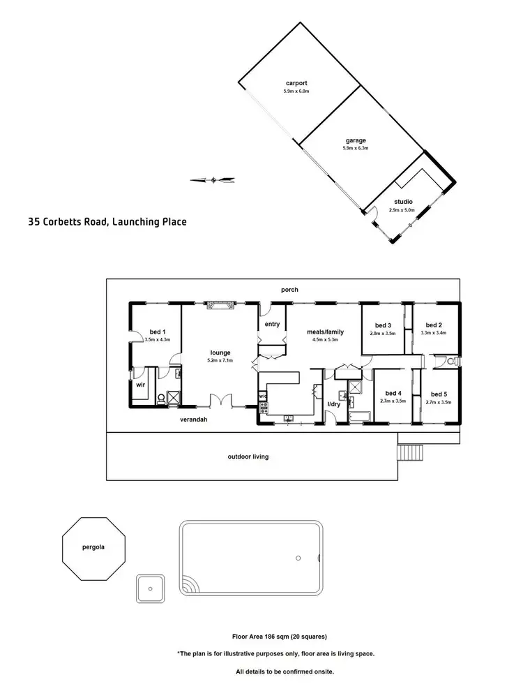 Floorplan of Homely house listing, 35 Corbetts Road, Launching Place VIC 3139
