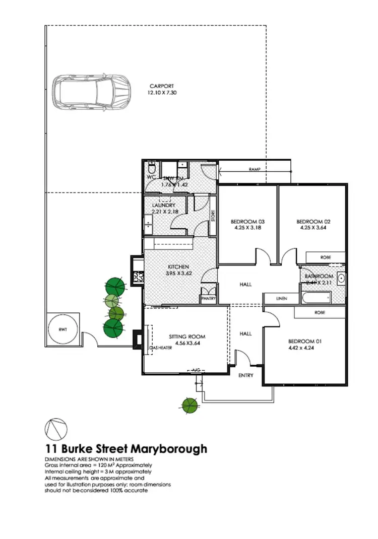 Floorplan of Homely house listing, 11 Burke Street, Maryborough VIC 3465