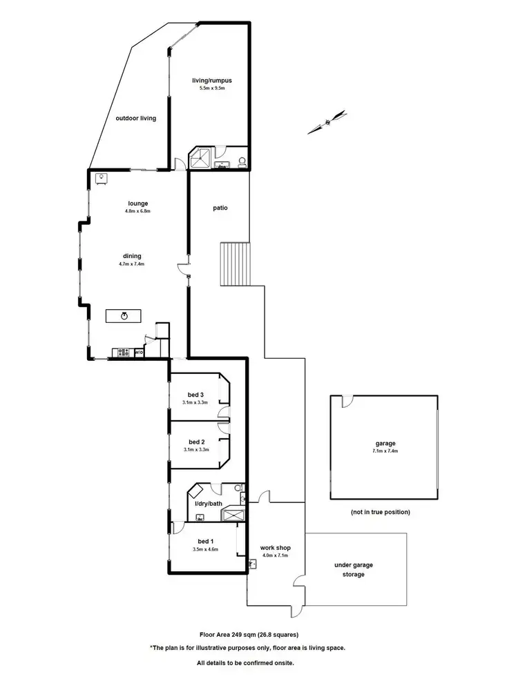 Floorplan of Homely house listing, 45 Riverview Parade, Launching Place VIC 3139