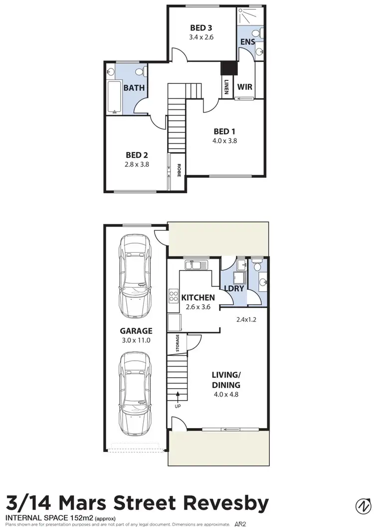 Floorplan of Homely townhouse listing, 3/14C Mars Street, Revesby NSW 2212
