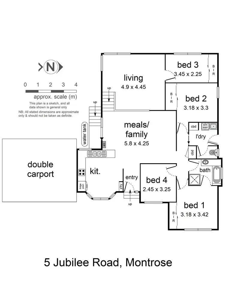 Floorplan of Homely house listing, 5 Jubilee Road, Montrose VIC 3765