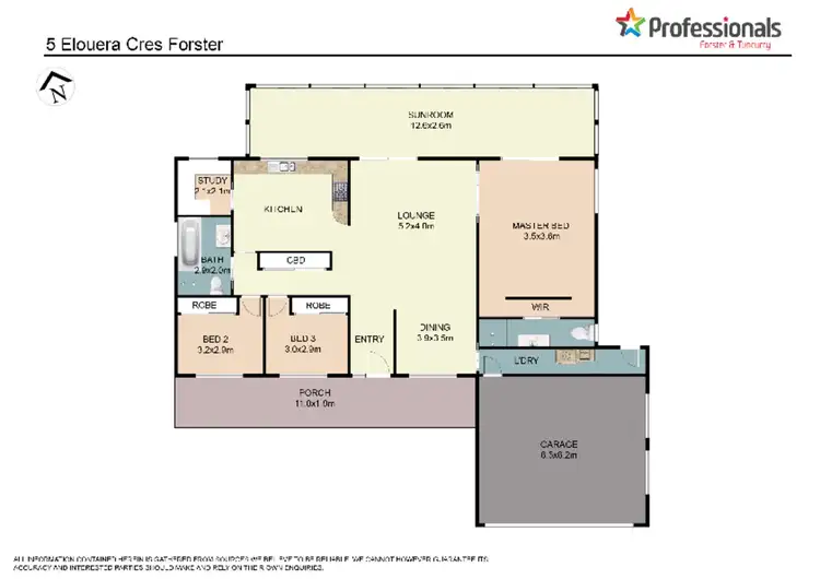 Floorplan of Homely house listing, 5 Elouera Crescent, Forster NSW 2428