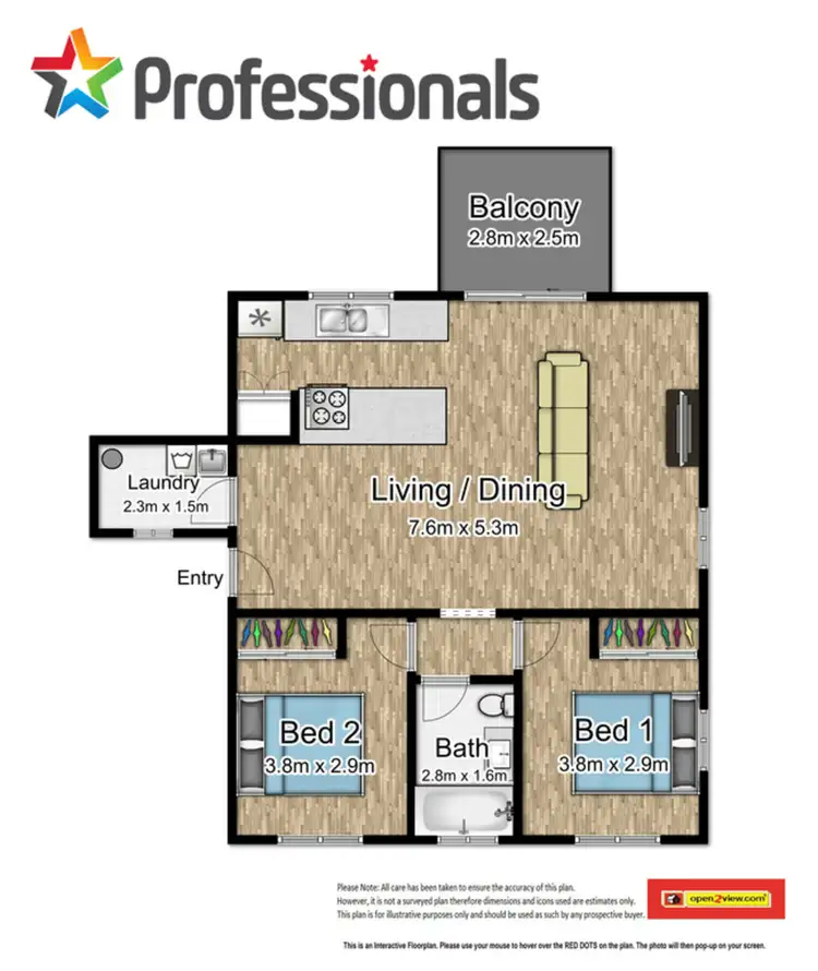 Floorplan of Homely apartment listing, 18/24-26 Springfield Crescent, Manoora QLD 4870