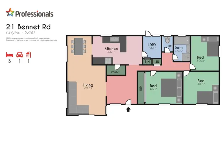 Floorplan of Homely house listing, 21 Bennett Road, Colyton NSW 2760