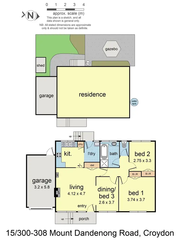 Floorplan of Homely unit listing, 15/300-308 Mount Dandenong Road, Croydon VIC 3136