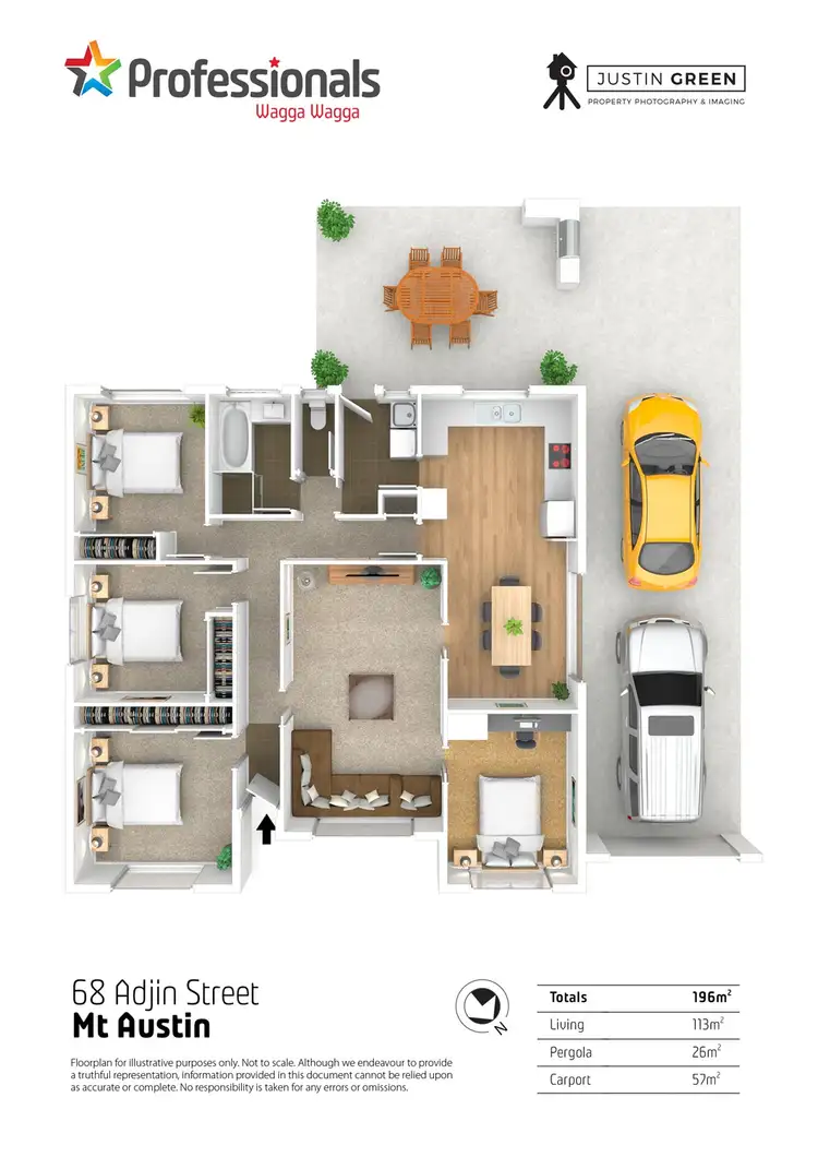 Floorplan of Homely house listing, 68 Adjin Street, Mount Austin NSW 2650