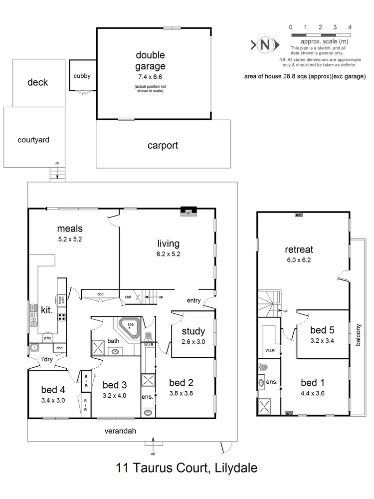 Floorplan of Homely house listing, 11 Taurus Court, Lilydale VIC 3140