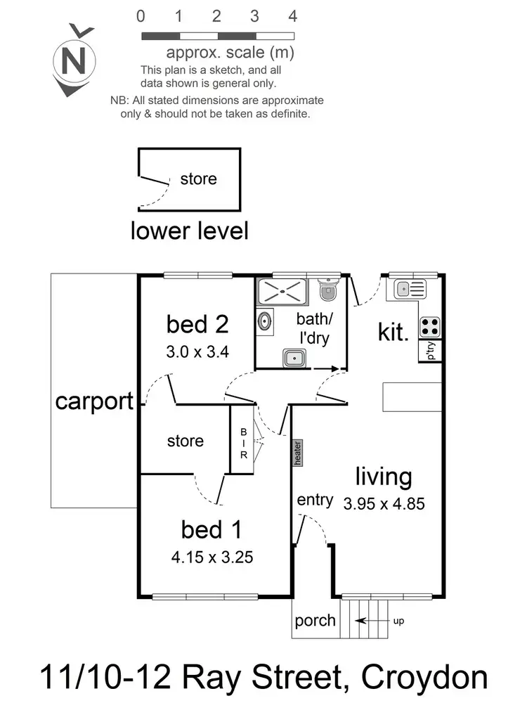 Floorplan of Homely unit listing, 11/10-12 Ray Street, Croydon VIC 3136