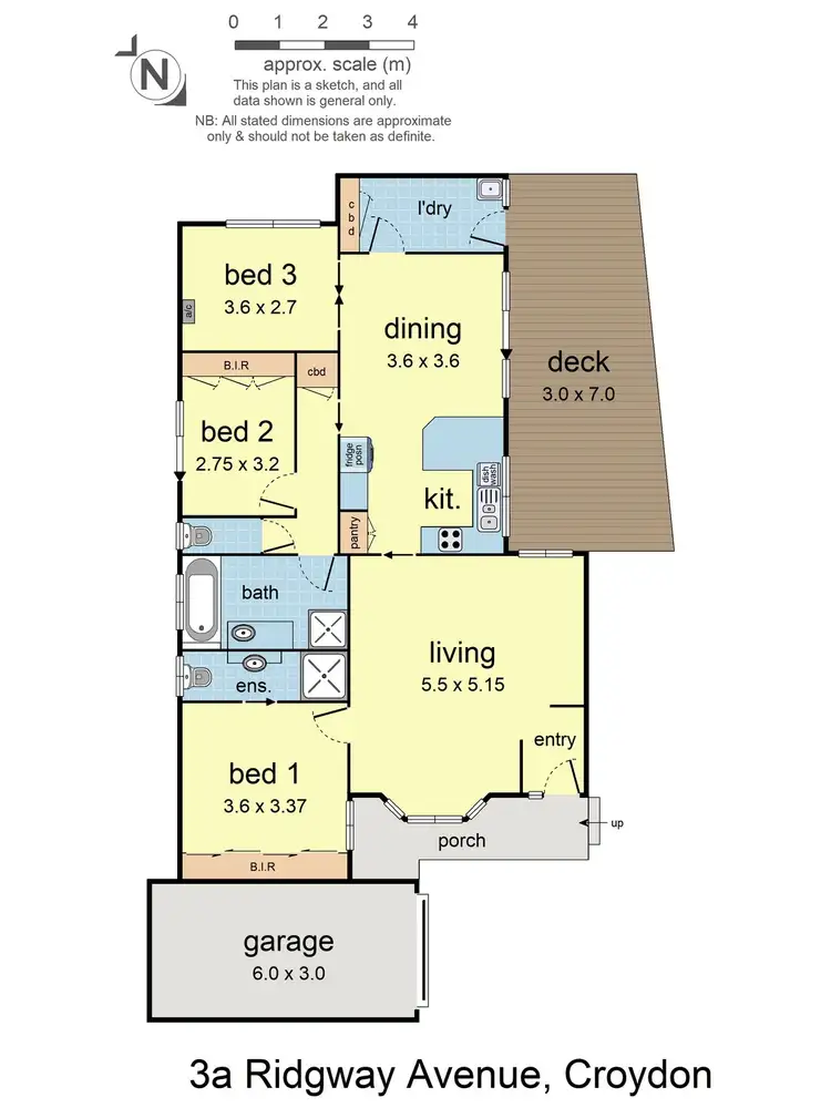 Floorplan of Homely townhouse listing, 3A Ridgway Avenue, Croydon VIC 3136