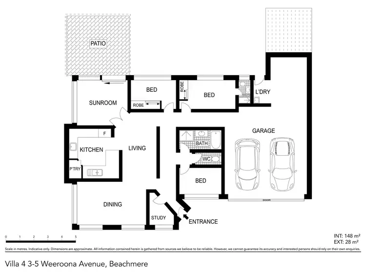 Floorplan of Homely villa listing, 4/3-5 Weeroona Avenue, Beachmere QLD 4510