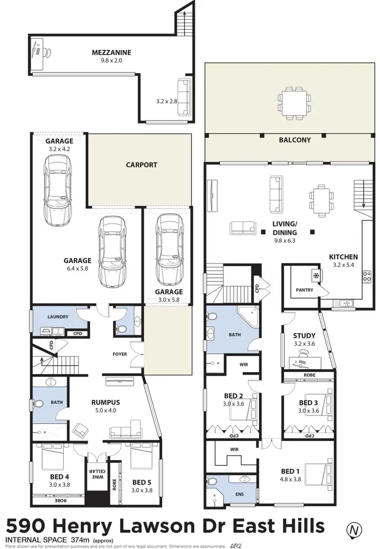 Floorplan of Homely house listing, 590 Henry Lawson Drive, East Hills NSW 2213