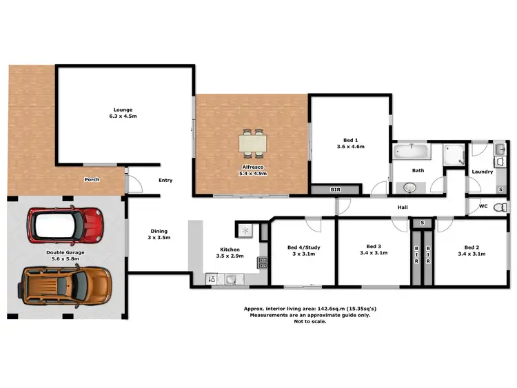 Floorplan of Homely house listing, 2/8 Fraser Court, Wodonga VIC 3690