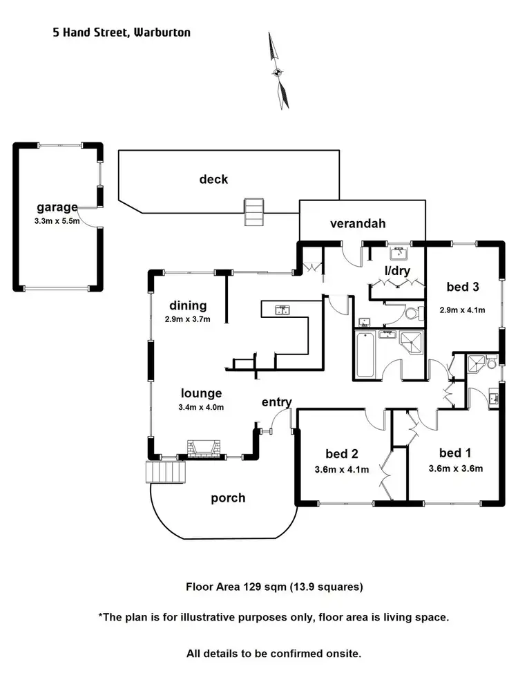 Floorplan of Homely house listing, 5 Hand Street, Warburton VIC 3799